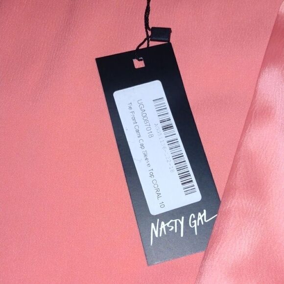 Nasty Gal Tie Front Cami Jacket Size 6 - Picture 4 of 6